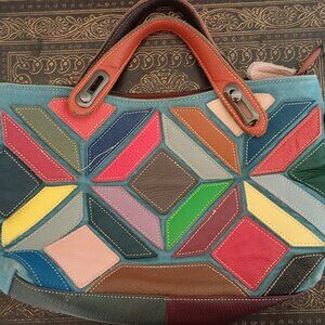 L'artiste vintage Spring Step colorful bag